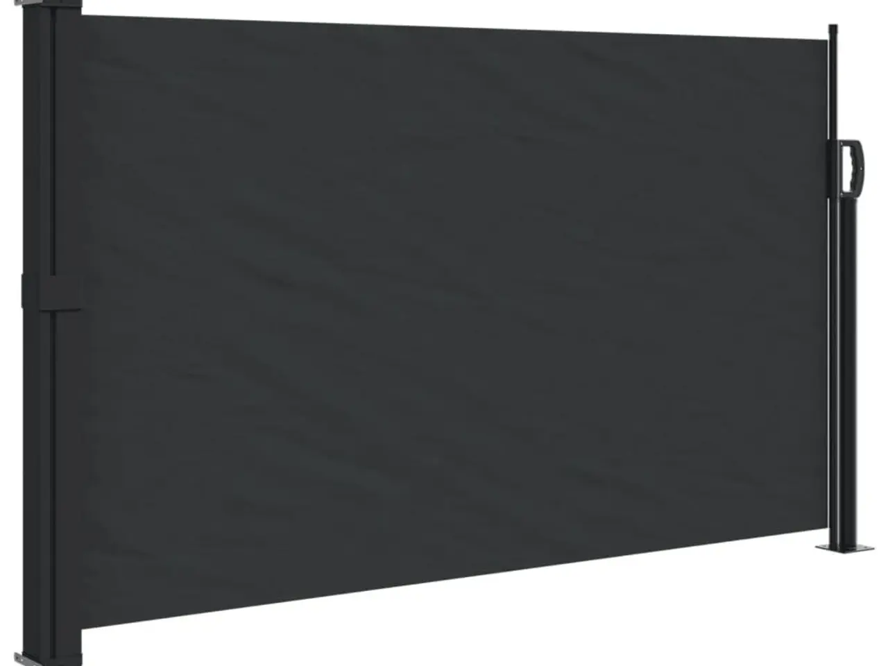 Billede 2 - Sammenrullelig sidemarkise 120 × 600 cm - sort