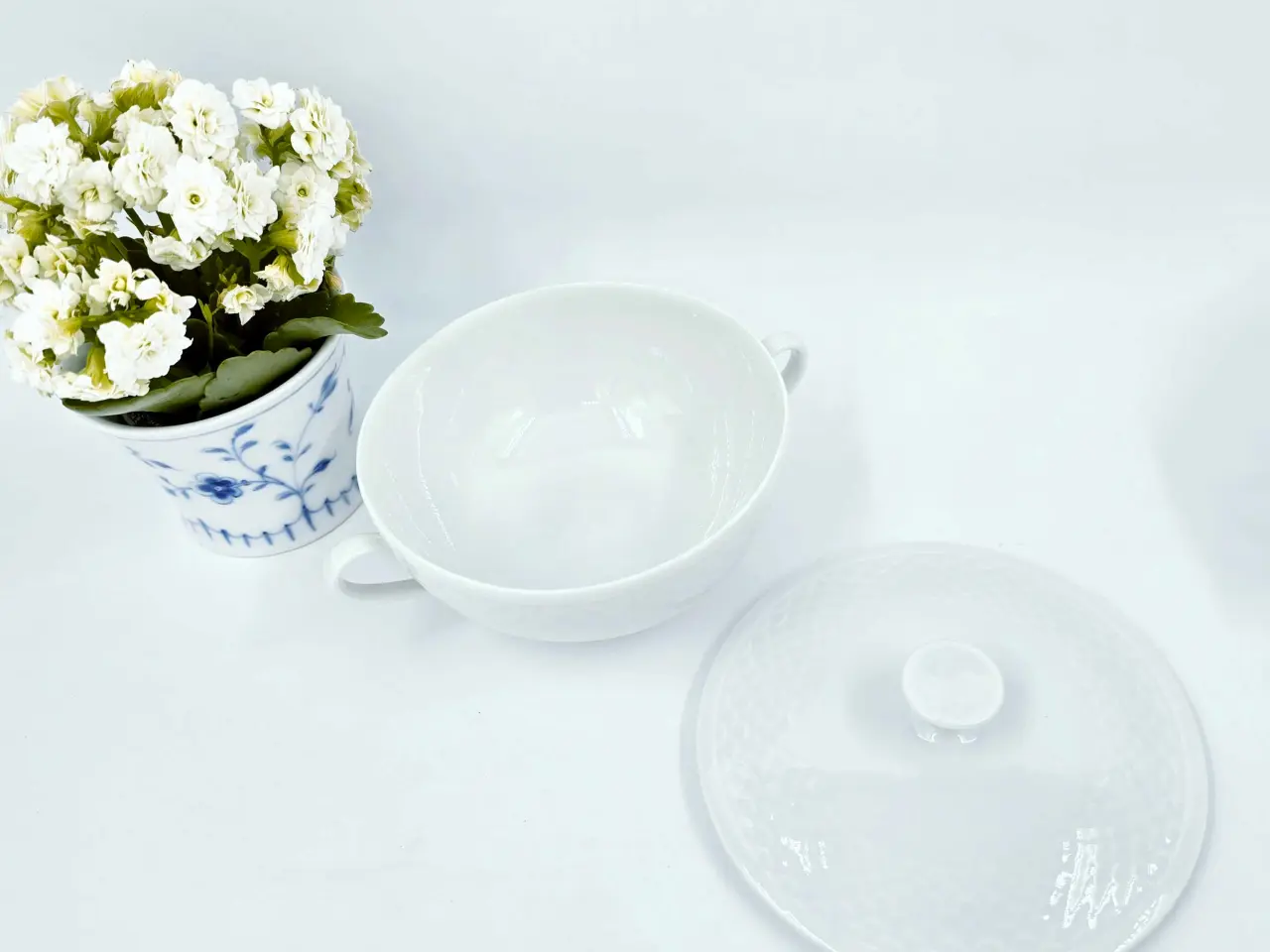Billede 8 - Hvid Elegance Bouillonkop Porcelæn 
